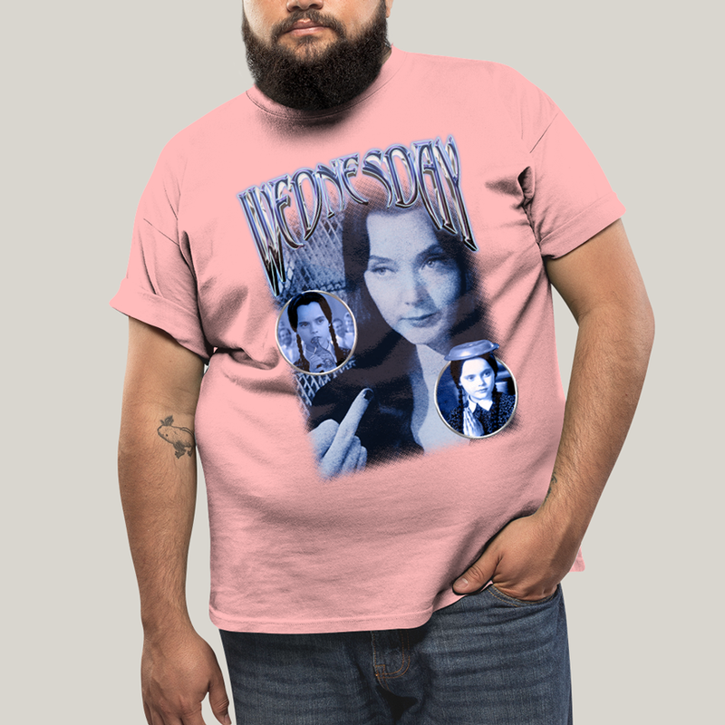 Camiseta Plus Size Algodão Unissex T shirt Wandinha Retrô