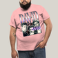 Camiseta Plus Size Algodão Unissex T shirt Superman David Corenswet Prateado
