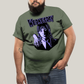 Camiseta Plus Size Algodão Unissex T shirt Wandinha Roxo Wednesday