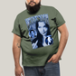 Camiseta Plus Size Algodão Unissex T shirt Wandinha Retrô