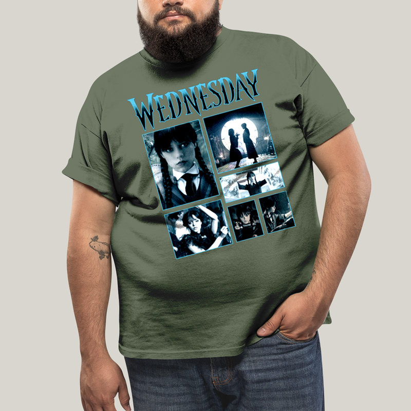 Camiseta Plus Size Algodão Unissex T shirt Wandinha Wednesday 1