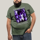 Camiseta Plus Size Algodão Unissex T shirt Wandinha Roxo Wednesday Eu Não Sou Estranho, Todo Mundo é