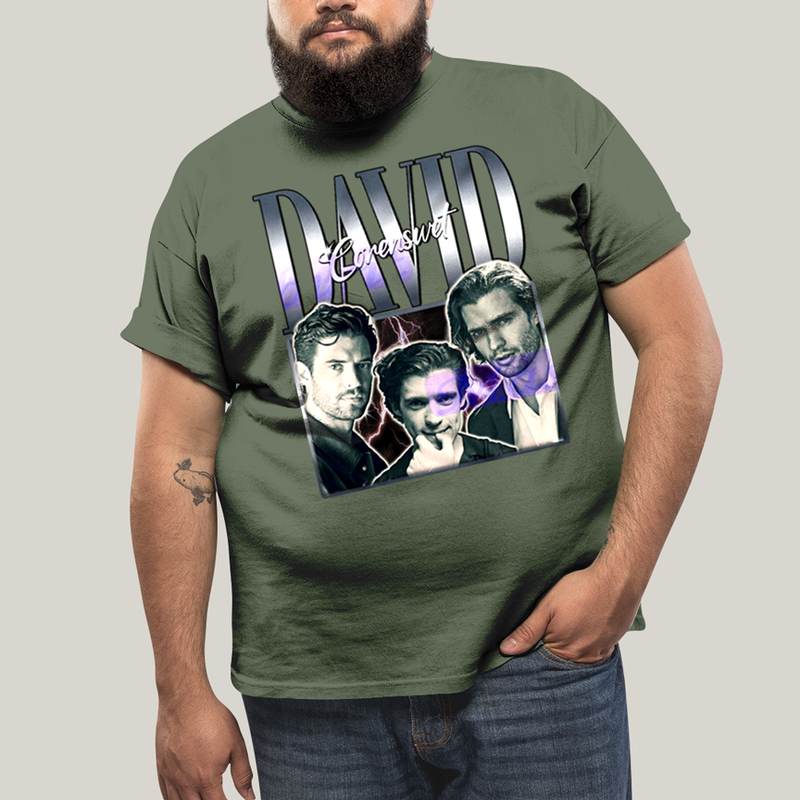 Camiseta Plus Size Algodão Unissex T shirt Superman David Corenswet Prateado