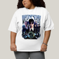 Camiseta Plus Size Algodão Unissex T shirt Wandinha Wednesday Blue