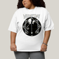 Camiseta Plus Size Algodão Unissex T shirt Wandinha Wednesday Black White