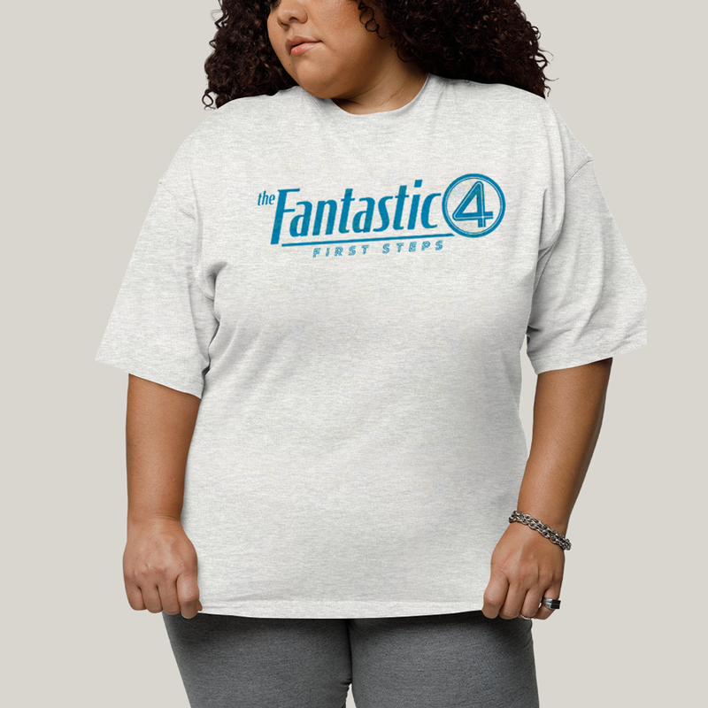 Camiseta Plus Size Algodão Unissex T shirt The Fantastic Four First Steps