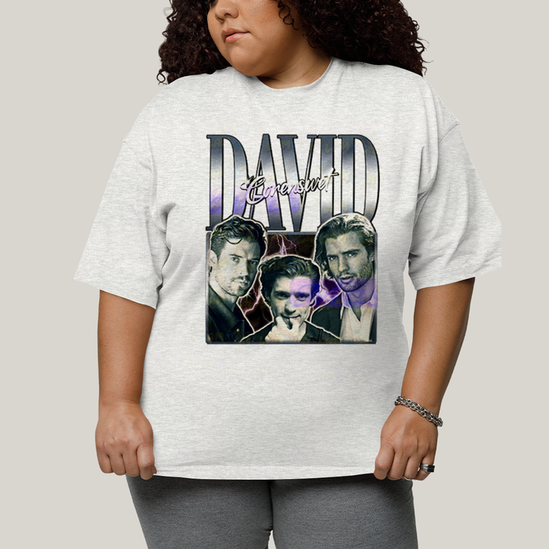 Camiseta Plus Size Algodão Unissex T shirt Superman David Corenswet Prateado