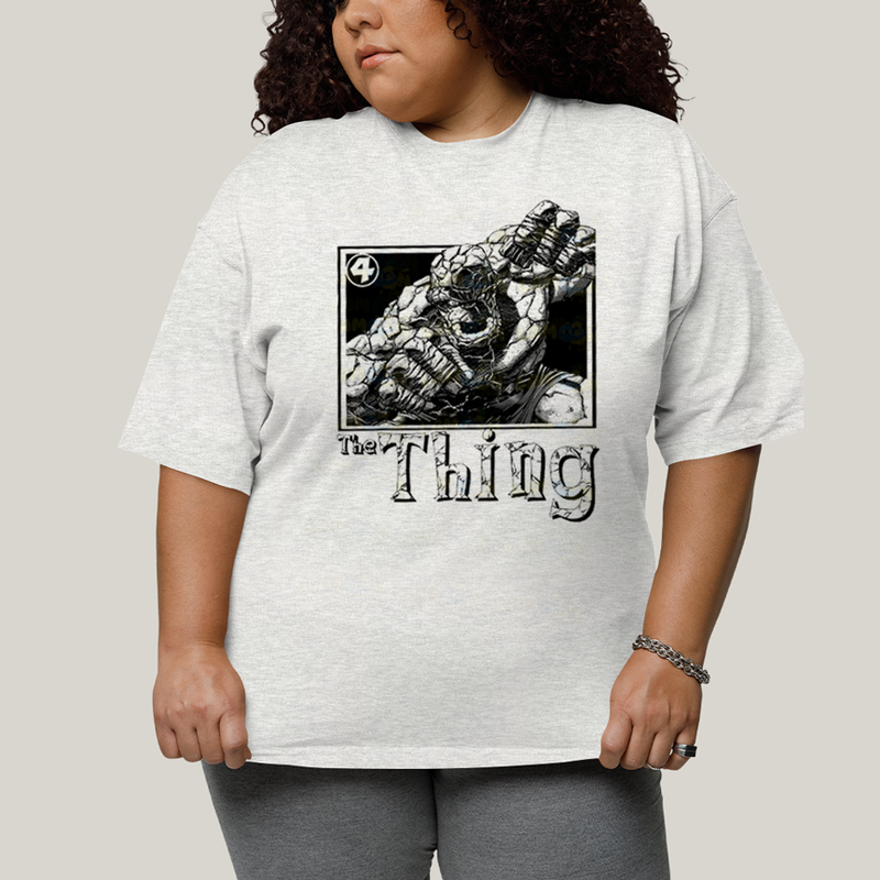 Camiseta Plus Size Algodão Unissex T shirt Quarteto Fantástico The Thing
