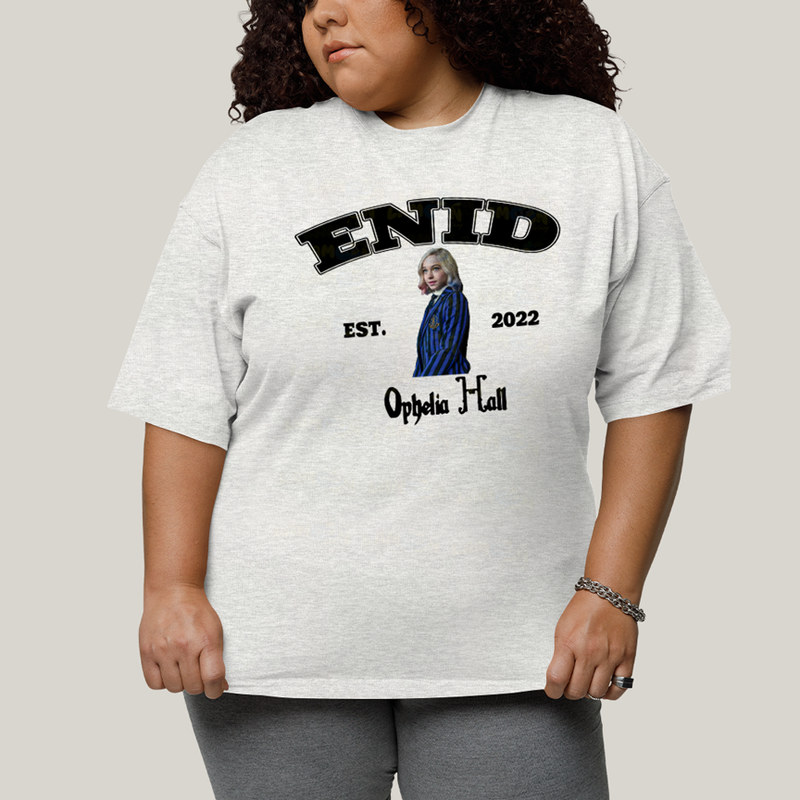 Camiseta Plus Size Algodão Unissex T shirt Wandinha Enid Est 2022
