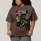 Camiseta Plus Size Algodão Unissex T shirt Quarteto Fantástico & Galactus Capa HQ