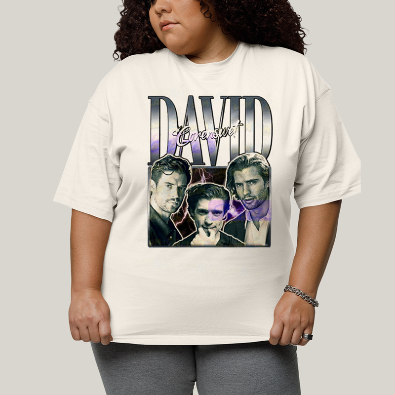 Camiseta Plus Size Algodão Unissex T shirt Superman David Corenswet Prateado