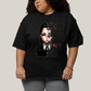 Camiseta Plus Size Algodão Unissex T shirt Wandinha Essa é Minha Cara Feliz