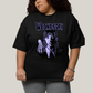 Camiseta Plus Size Algodão Unissex T shirt Wandinha Roxo Wednesday