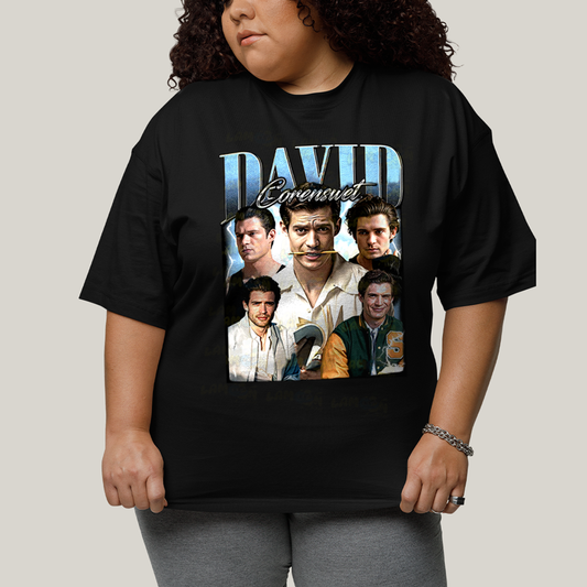 Camiseta Plus Size Algodão Unissex T shirt Superman David Corenswet Azul 1