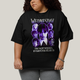 Camiseta Plus Size Algodão Unissex T shirt Wandinha Roxo Wednesday Eu Não Sou Estranho, Todo Mundo é