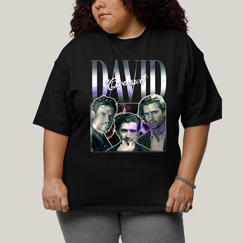 Camiseta Plus Size Algodão Unissex T shirt Superman David Corenswet Prateado