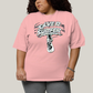 Camiseta Plus Size Algodão Unissex T shirt Surfista Prateado Retrô