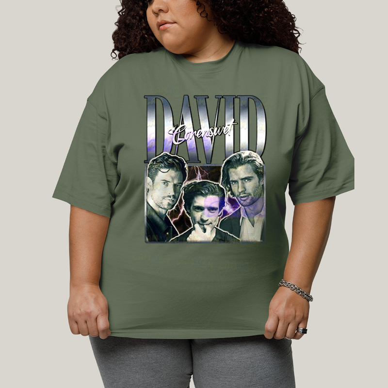 Camiseta Plus Size Algodão Unissex T shirt Superman David Corenswet Prateado