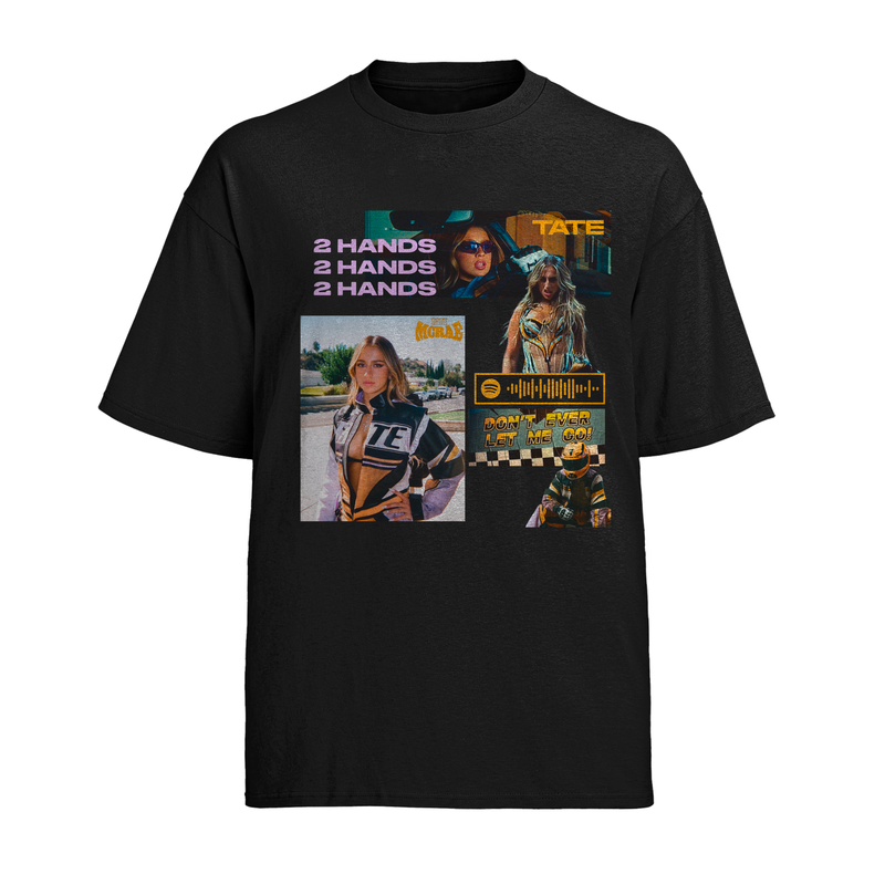 Camiseta Algodão Tate McRae colagem