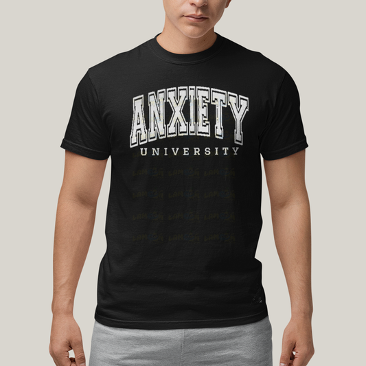 Camiseta Algodão Unissex T shirt Universidade da Ansiedade