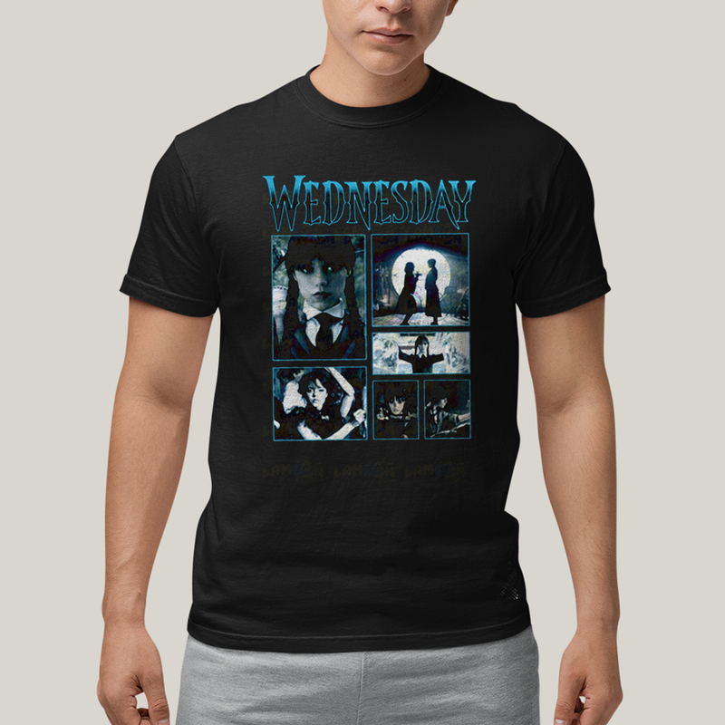 Camiseta Algodão Unissex T shirt Wandinha Wednesday 1