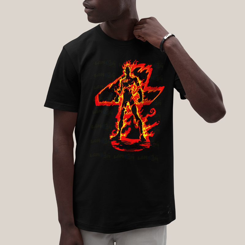 Camiseta Algodão Unissex T shirt Quarteto Fantástico Tocha Humana 4