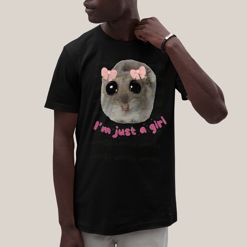 Camiseta Algodão Unissex T shirt Ratinho Sou Apenas Uma Garota