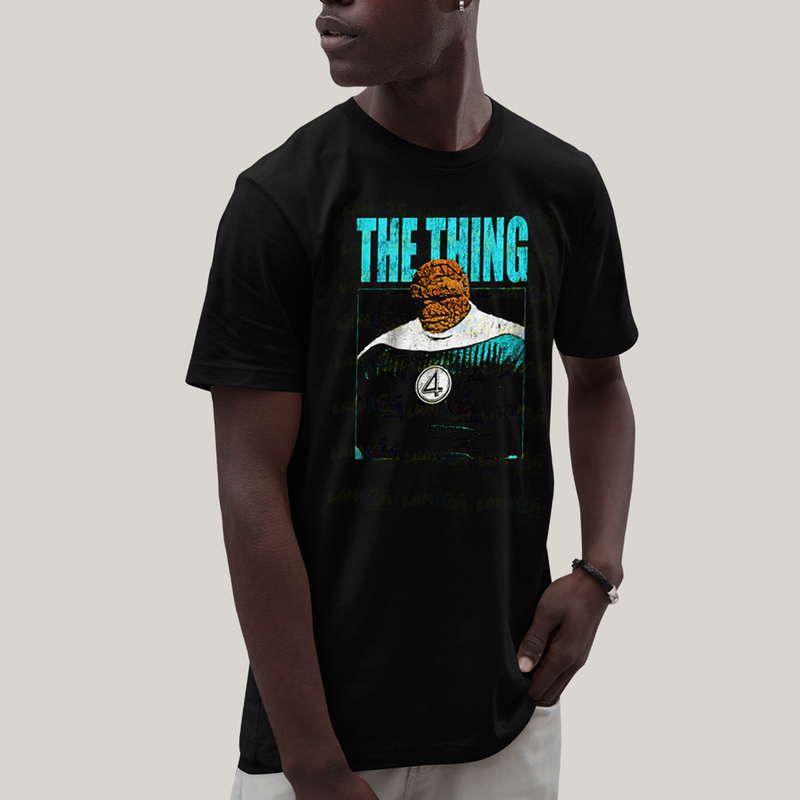 Camiseta Algodão Unissex T shirt Quarteto Fantástico Primeiros Passos The Thing O Coisa