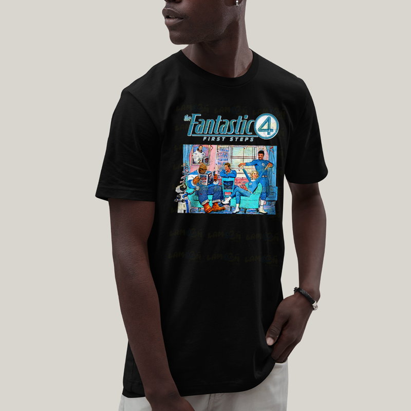 Camiseta Algodão Unissex T shirt The Fantastic Four First Steps 1