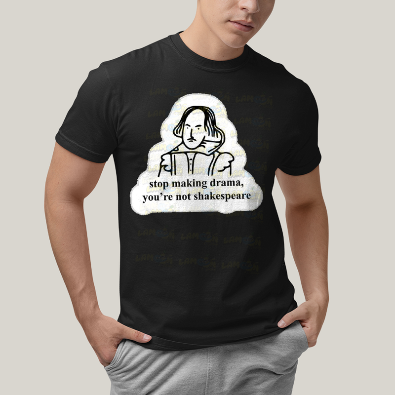 Camiseta Algodão Unissex T shirt Shakespeare Making Drama