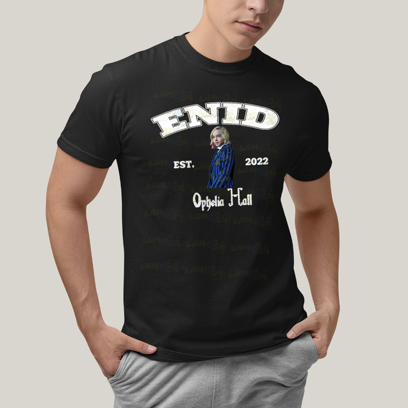 Camiseta Algodão Unissex T shirt Wandinha Enid Est 2022