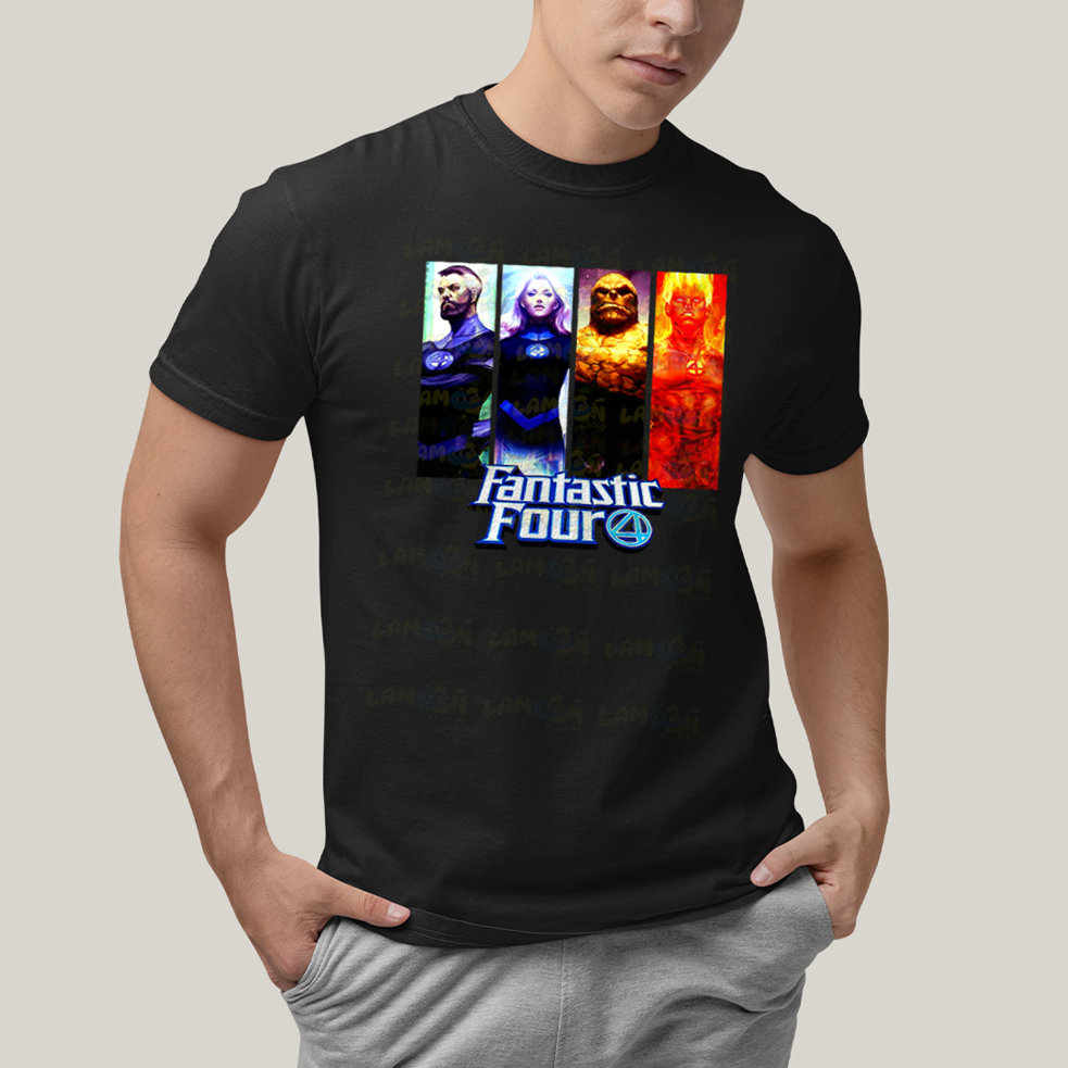 Camiseta Algodão Unissex T shirt Quarteto Fantástico Fantastic Four 4