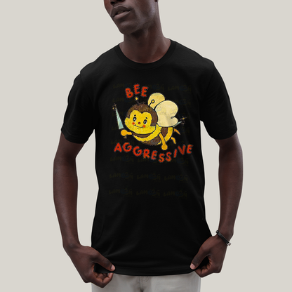 Camiseta Algodão Unissex T shirt Abelha Agressiva