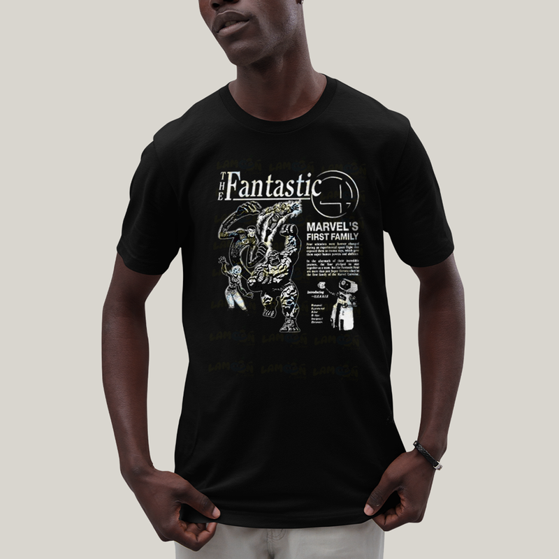 Camiseta Algodão Unissex T shirt The Fantastic Four First Family