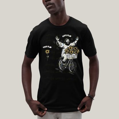 Camiseta Algodão Unissex T shirt Jesus Plano de Deus