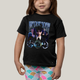 Camiseta Infantil Algodão Unissex T shirt Wandinha Wednesday Blue