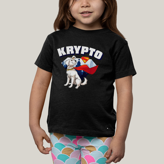 Camiseta Infantil Algodão Unissex T shirt Superman Krypto Superdog