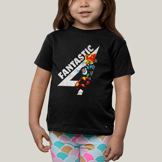Camiseta Infantil Algodão Unissex T shirt Quarteto Fantástico Fantastic 4