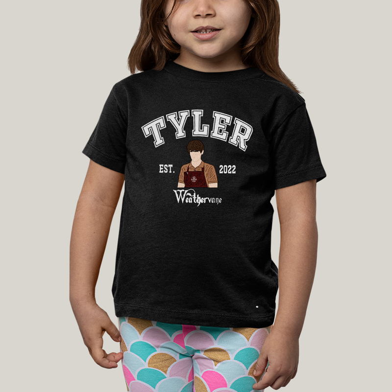 Camiseta Infantil Algodão Unissex T shirt Wandinha Tyler Est 2022