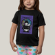 Camiseta Infantil Algodão Unissex T shirt Wandinha Fundo Roxo