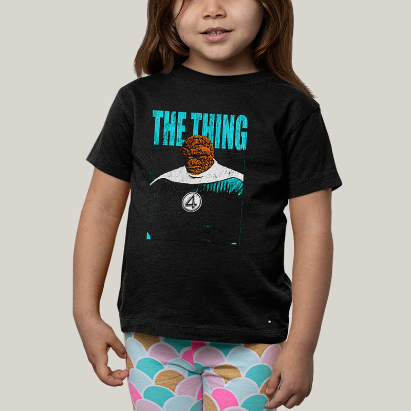 Camiseta Infantil Algodão Unissex T shirt Quarteto Fantástico Primeiros Passos The Thing O Coisa