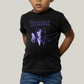 Camiseta Infantil Algodão Unissex T shirt Wandinha Roxo Wednesday