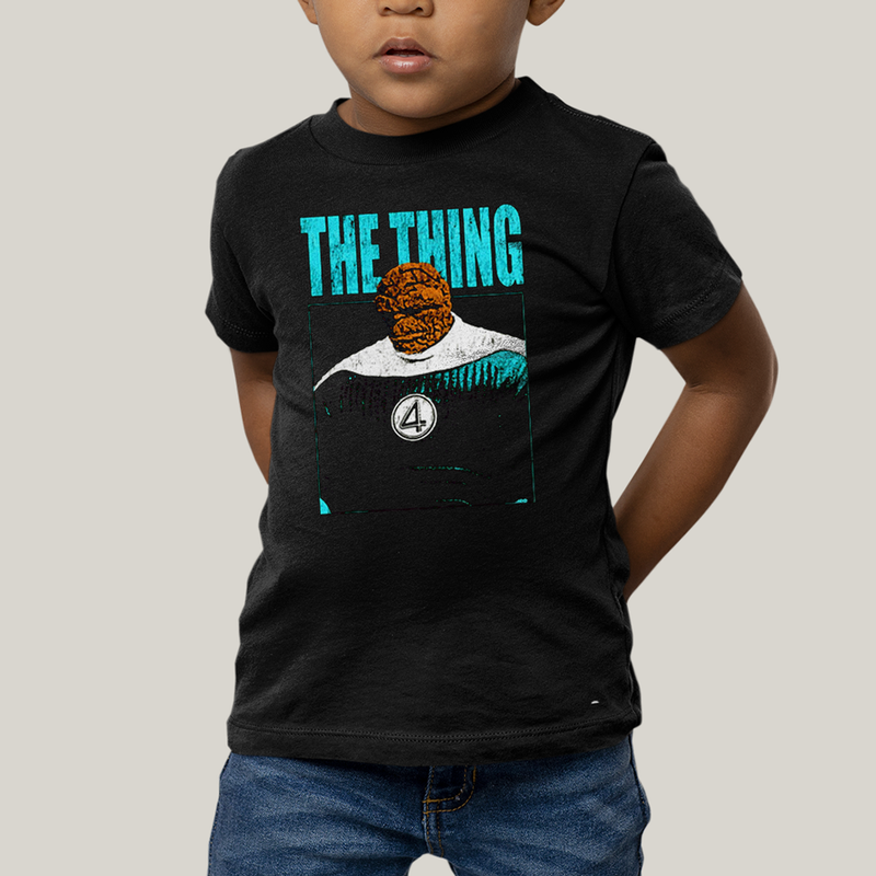 Camiseta Infantil Algodão Unissex T shirt Quarteto Fantástico Primeiros Passos The Thing O Coisa