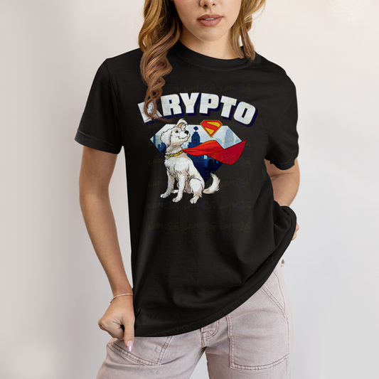 Camiseta Algodão Unissex T shirt Superman Krypto Superdog