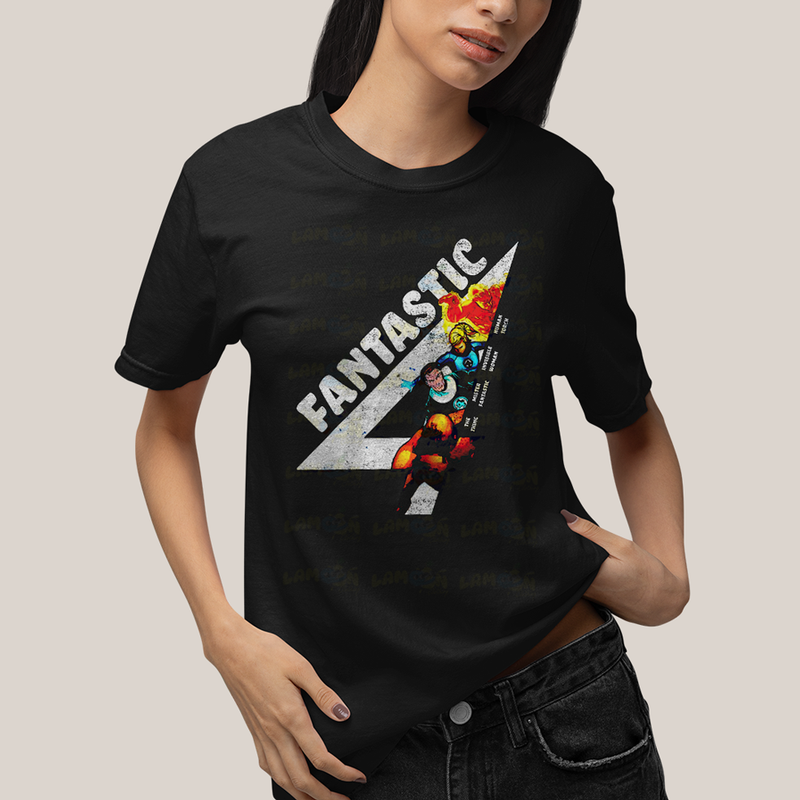 Camiseta Algodão Unissex T shirt Quarteto Fantástico Fantastic 4