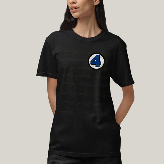 Camiseta Algodão Unissex T shirt Quarteto Fantástico Logo Clássica