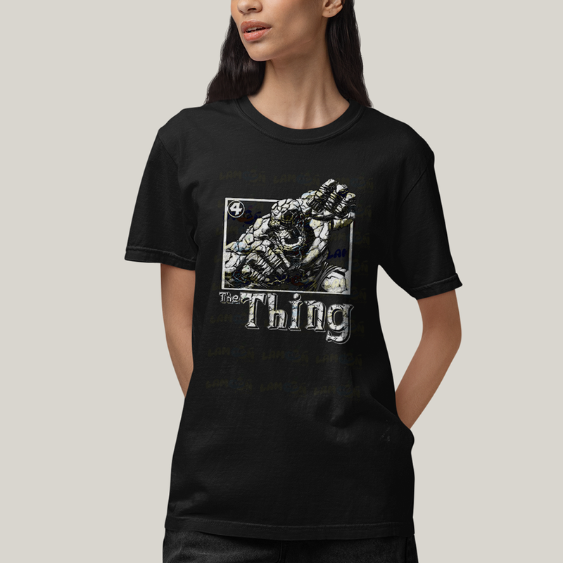 Camiseta Algodão Unissex T shirt Quarteto Fantástico The Thing