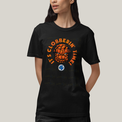 Camiseta Algodão Unissex T shirt Quarteto Fantástico O Coisa Tá na Hora do Pau 1