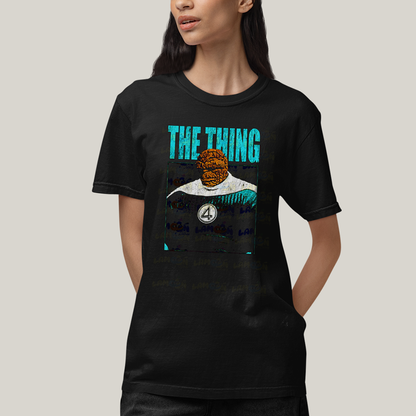 Camiseta Algodão Unissex T shirt Quarteto Fantástico Primeiros Passos The Thing O Coisa