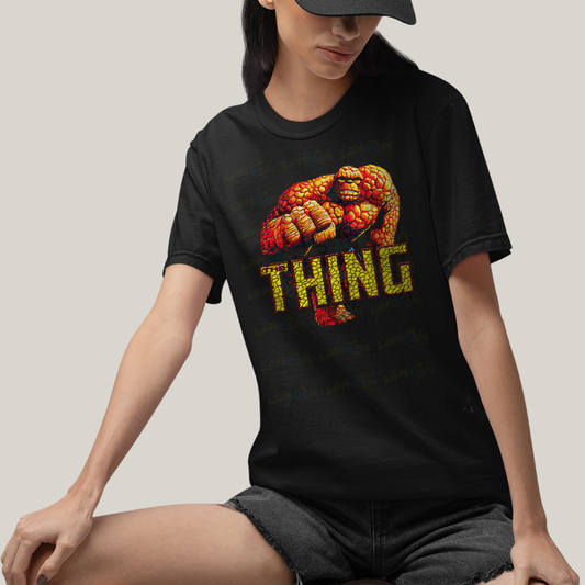 Camiseta Algodão Unissex T shirt Quarteto Fantástico Thing Coisa